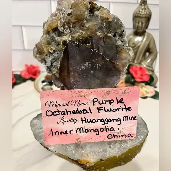 Stunning Purple Octahedral Fluorite - Picture 6 of 6